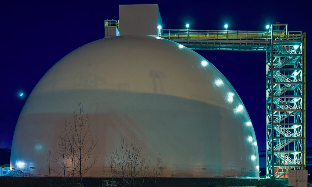 Dome at night